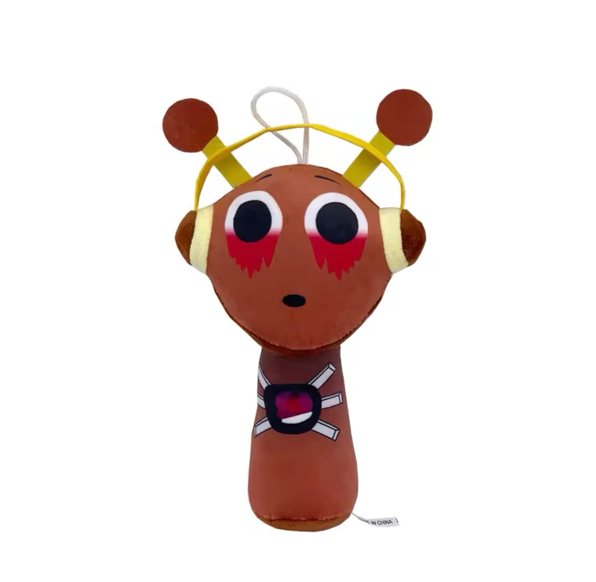 Plush toy Oren Sprunki Horror design on a white background