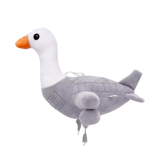 Plush toy bombomini gusini plush on a white background